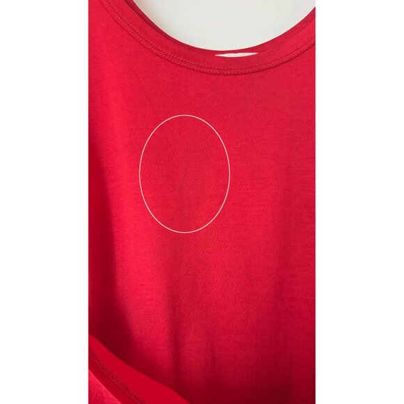 Helmut Lang Red Double Layer Tank Top 1997 Vintage Archive 90s Made In Italy L - Picture 9 of 16